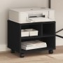 Druckerwagen mit Rädern Schwarz 41x32x34,5 cm von vidaXL, Drucker unterstützt - Ref: Foro24-840612, Preis: 45,51 €, Rabatt: %