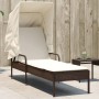Liegestuhl mit braunem Kunststoff-Rattanverdeck. von vidaXL, Liegen - Ref: Foro24-368189, Preis: 180,97 €, Rabatt: %