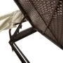 Tumbona con capota ratán sintético marrón by vidaXL, Loungers - Ref: Foro24-368189, Price: 198,26 €, Discount: %