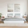 Nachttische 2 Stück aus weißem Ingenieurholz 35x34x65 cm von vidaXL, Nachttische - Ref: Foro24-840577, Preis: 63,43 €, Rabatt: %