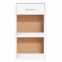 Mesitas de noche 2 uds madera de ingeniería blanco 35x34x65 cm de vidaXL, Mesitas de noche - Ref: Foro24-840577, Precio: 63,4...