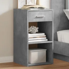 Mesita de noche madera de ingeniería gris hormigón 35x34x65 cm by vidaXL, Nightstands - Ref: Foro24-840582, Price: 36,61 €, D...