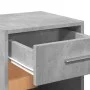 Mesita de noche madera de ingeniería gris hormigón 35x34x65 cm de vidaXL, Mesitas de noche - Ref: Foro24-840582, Precio: 36,6...