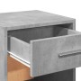 Mesita de noche madera de ingeniería gris hormigón 35x34x65 cm by vidaXL, Nightstands - Ref: Foro24-840582, Price: 37,09 €, D...