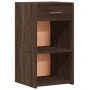 Mesitas noche 2 uds madera ingeniería marrón roble 35x34x65 cm de vidaXL, Mesitas de noche - Ref: Foro24-840589, Precio: 66,1...