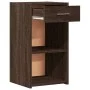 Mesitas noche 2 uds madera ingeniería marrón roble 35x34x65 cm de vidaXL, Mesitas de noche - Ref: Foro24-840589, Precio: 66,1...