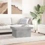 Mesa de centro madera de ingeniería gris hormigón 80x55x40 cm by vidaXL, Coffee table - Ref: Foro24-840866, Price: 65,55 €, D...