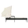 Sonnenliege mit schwarzem synthetischem Rattanverdeck von vidaXL, Liegen - Ref: Foro24-368188, Preis: 188,86 €, Rabatt: %