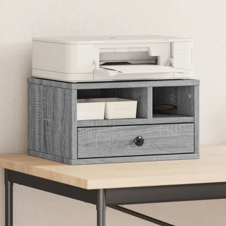 Druckerständer aus grauer Sonoma-Ingenieurholzmaserung, 40x32x22,5 cm. von vidaXL, Drucker unterstützt - Ref: Foro24-840609, ...