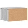 Druckerständer aus grauer Sonoma-Ingenieurholzmaserung, 40x32x22,5 cm. von vidaXL, Drucker unterstützt - Ref: Foro24-840609, ...