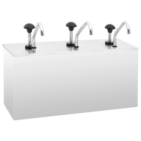 Soßenspender aus Edelstahl 3 x 3,5 L von vidaXL, Gewürzspender - Ref: Foro24-51234, Preis: 311,95 €, Rabatt: %