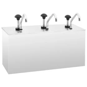 Stainless steel sauce dispenser 3 x 3.5 L by vidaXL, condiment dispensers - Ref: Foro24-51234, Price: 265,76 €, Discount: %