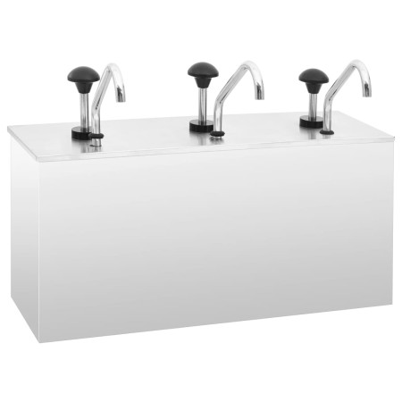 Soßenspender aus Edelstahl 3 x 3,5 L von vidaXL, Gewürzspender - Ref: Foro24-51234, Preis: 311,95 €, Rabatt: %