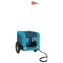 Pet Bicycle Trailer Iron Oxford Cloth Blue Black by vidaXL, pet strollers - Ref: Foro24-93911, Price: 97,16 €, Discount: %