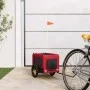 Remolque de bicicleta mascotas hierro tela Oxford rojo negro de vidaXL, Cochecitos para mascotas - Ref: Foro24-93908, Precio:...