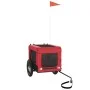 Remolque de bicicleta mascotas hierro tela Oxford rojo negro de vidaXL, Cochecitos para mascotas - Ref: Foro24-93908, Precio:...