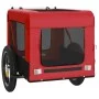 Remolque de bicicleta mascotas hierro tela Oxford rojo negro de vidaXL, Cochecitos para mascotas - Ref: Foro24-93908, Precio:...