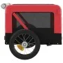 Remolque de bicicleta mascotas hierro tela Oxford rojo negro de vidaXL, Cochecitos para mascotas - Ref: Foro24-93908, Precio:...