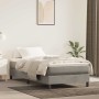Estructura de cama sin colchón terciopelo gris claro 90x200 cm