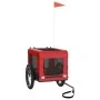 Pet Bicycle Trailer Iron Oxford Cloth Red Black by vidaXL, pet strollers - Ref: Foro24-93915, Price: 94,34 €, Discount: %