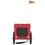Pet Bicycle Trailer Iron Oxford Cloth Red Black by vidaXL, pet strollers - Ref: Foro24-93915, Price: 94,34 €, Discount: %
