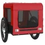 Pet Bicycle Trailer Iron Oxford Cloth Red Black by vidaXL, pet strollers - Ref: Foro24-93915, Price: 94,34 €, Discount: %
