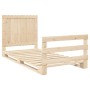 Estructura de cama con cabecero madera maciza pino 100x200 cm | Foro24.es | Tu tienda online para hogar, jardín y más Foro24.es