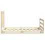 Estructura de cama con cabecero madera maciza pino 100x200 cm de vidaXL, Camas y somieres - Ref: Foro24-3281539, Precio: 144,...