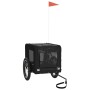 Haustier-Fahrradanhänger, Eisen-Oxford-Stoff, Schwarz von vidaXL, Kinderwagen für Haustiere - Ref: Foro24-93919, Preis: 99,49...