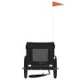 Haustier-Fahrradanhänger, Eisen-Oxford-Stoff, Schwarz von vidaXL, Kinderwagen für Haustiere - Ref: Foro24-93919, Preis: 99,49...