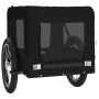 Remolque de bicicleta mascotas hierro tela Oxford negro de vidaXL, Cochecitos para mascotas - Ref: Foro24-93919, Precio: 97,7...