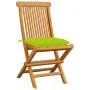 Gartenstühle 8 Stück aus massivem Teakholz mit hellgrünen Kissen von vidaXL, Gartenstühle - Ref: Foro24-3072943, Preis: 493,6...