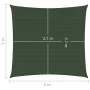 Sail awning HDPE dark green 160 g/m² 3x3 m by vidaXL, Umbrellas - Ref: Foro24-311439, Price: 28,07 €, Discount: %