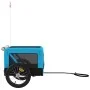 Haustier-Fahrradanhänger, Eisen-Oxford-Stoff, Blau, Schwarz von vidaXL, Kinderwagen für Haustiere - Ref: Foro24-93918, Preis:...