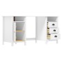 Hill Range Schreibtisch aus weißem Kiefernholz, 150 x 50 x 74 cm von vidaXL, Schreibtische - Ref: Foro24-289000, Preis: 171,4...