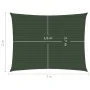Sail awning dark green HDPE 160 g/m² 2x3 m by vidaXL, Umbrellas - Ref: Foro24-311447, Price: 23,06 €, Discount: %