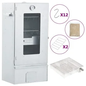 BBQ smoker oven with cold smoke generator galvanized steel by vidaXL, Barbecues - Ref: Foro24-3200763, Price: 189,23 €, Disco...