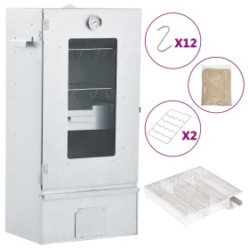 Horno ahumador de BBQ con generador humo frío acero galvanizado de vidaXL, Barbacoas - Ref: Foro24-3200763, Precio: 163,12 €,...