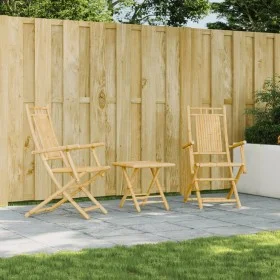 Folding garden chairs 2 units bamboo 53x66x99 cm by vidaXL, Garden chairs - Ref: Foro24-368038, Price: 163,43 €, Discount: %