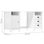 Hill Range Schreibtisch aus weißem Kiefernholz, 150 x 50 x 74 cm von vidaXL, Schreibtische - Ref: Foro24-289000, Preis: 169,1...
