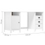 Hill Range Schreibtisch aus weißem Kiefernholz, 150 x 50 x 74 cm von vidaXL, Schreibtische - Ref: Foro24-289000, Preis: 171,4...