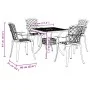 Garden dining set 5 pieces cast aluminum bronze by vidaXL, Garden sets - Ref: Foro24-3216349, Price: 680,01 €, Discount: %