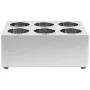 Cutlery holder with 6 square stainless steel grids by vidaXL, Cutlery and utensil trays - Ref: Foro24-51230, Price: 74,96 €, ...