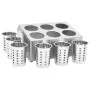 Cutlery holder with 6 square stainless steel grids by vidaXL, Cutlery and utensil trays - Ref: Foro24-51230, Price: 74,96 €, ...