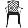 5-piece black cast aluminum garden dining set by vidaXL, Garden sets - Ref: Foro24-3216335, Price: 694,84 €, Discount: %
