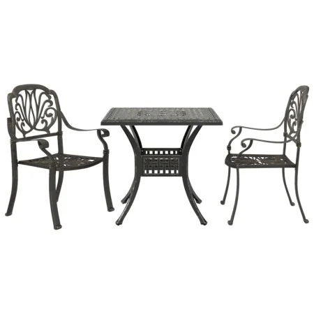 Bistro table and chairs 3 pieces cast aluminum bronze color by vidaXL, Garden sets - Ref: Foro24-3216337, Price: 521,23 €, Di...