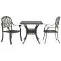 Bistro table and chairs 3 pieces cast aluminum bronze color by vidaXL, Garden sets - Ref: Foro24-3216337, Price: 521,23 €, Di...