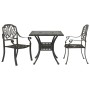 Bistrotisch und Stühle, 3-teilig, Aluminiumguss, bronzefarben von vidaXL, Gartensets - Ref: Foro24-3216337, Preis: 563,18 €, ...