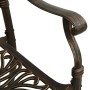 Bistrotisch und Stühle, 3-teilig, Aluminiumguss, bronzefarben von vidaXL, Gartensets - Ref: Foro24-3216337, Preis: 563,18 €, ...