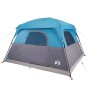Blaues wasserdichtes Campingzelt für 4 Personen von vidaXL, Zelte - Ref: Foro24-94543, Preis: 121,68 €, Rabatt: %